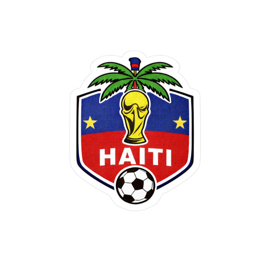 Haiti Soccer Crest Sticker - Kiss-Cut Vinyl Decal
