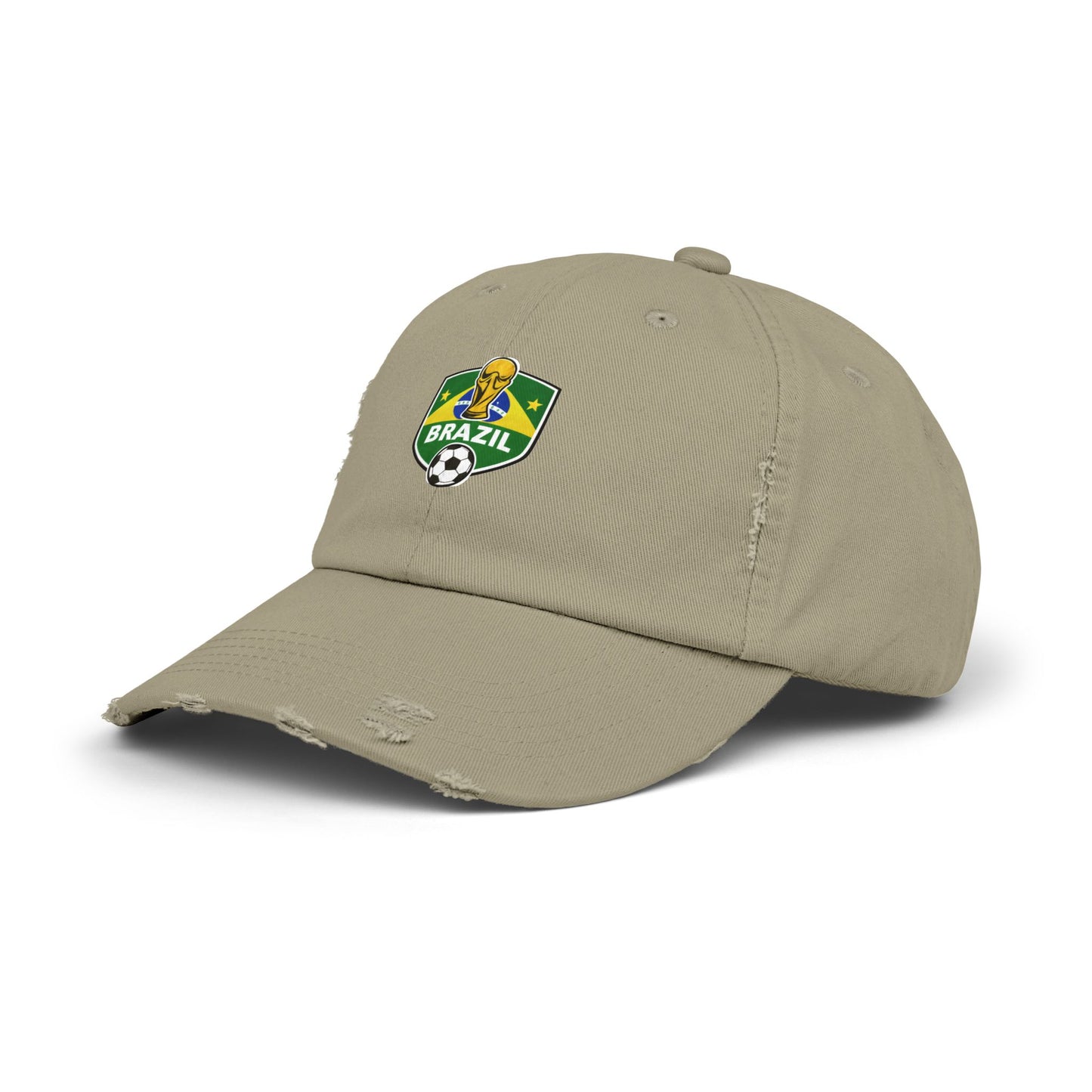Brazil World Cup Distressed Cap