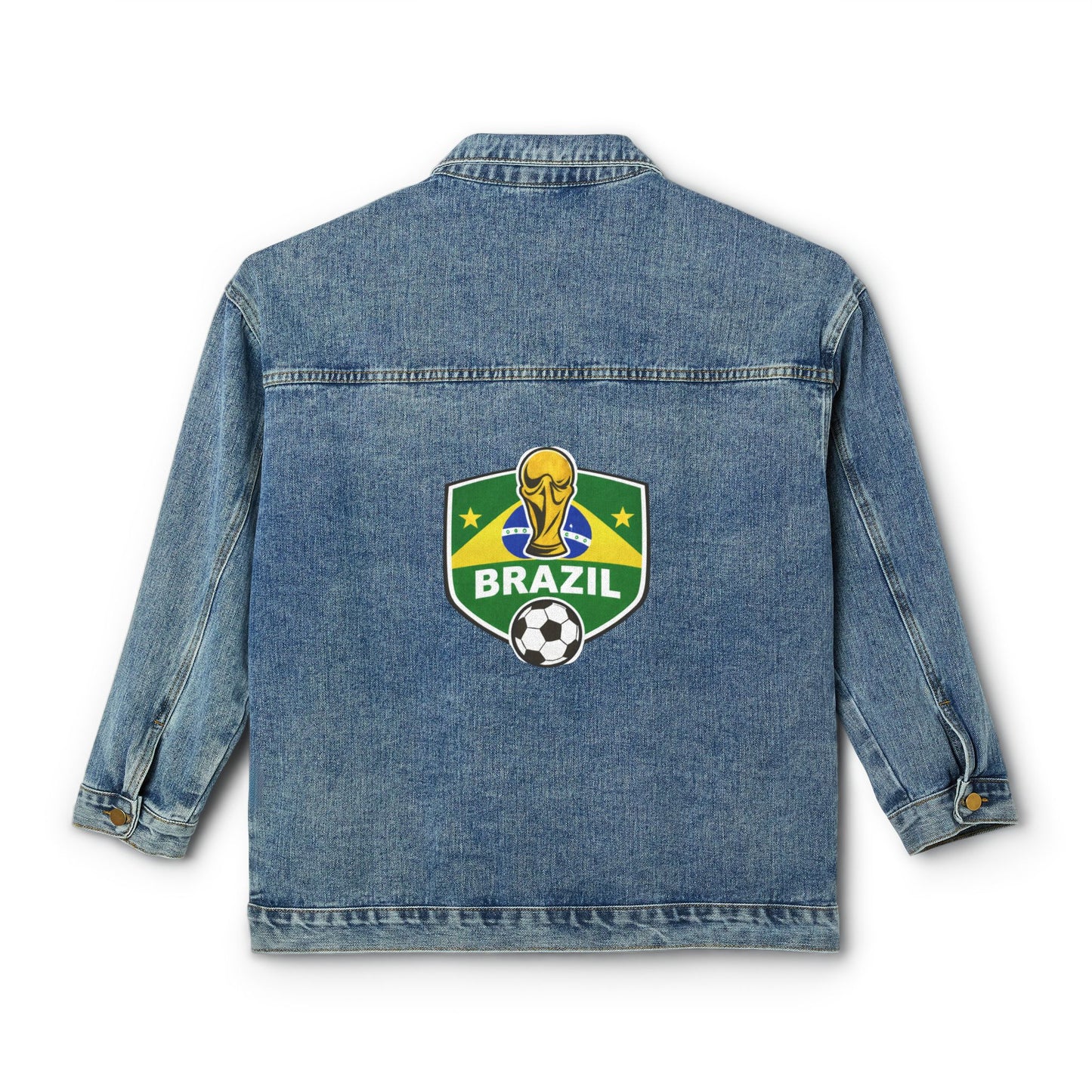 Brazil World Cup 2026 Denim Jacket  Soccer Fan Jacket