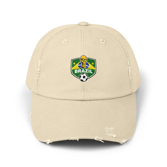 Brazil World Cup Distressed Cap