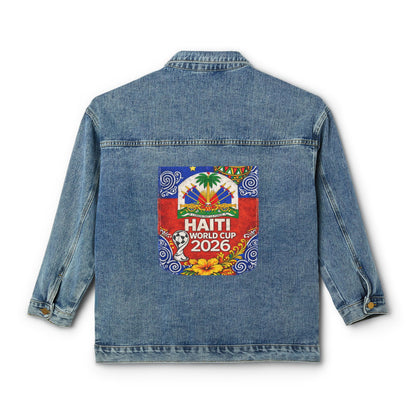 Haiti World Cup 2026 Denim Jacket — Women's Soccer Fan Jacket