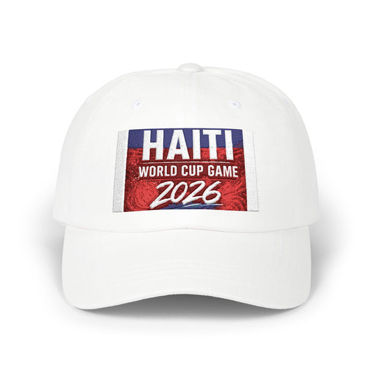 Haiti World Cup Game 2026 Dad Cap — Embroidered Soccer Fan Hat