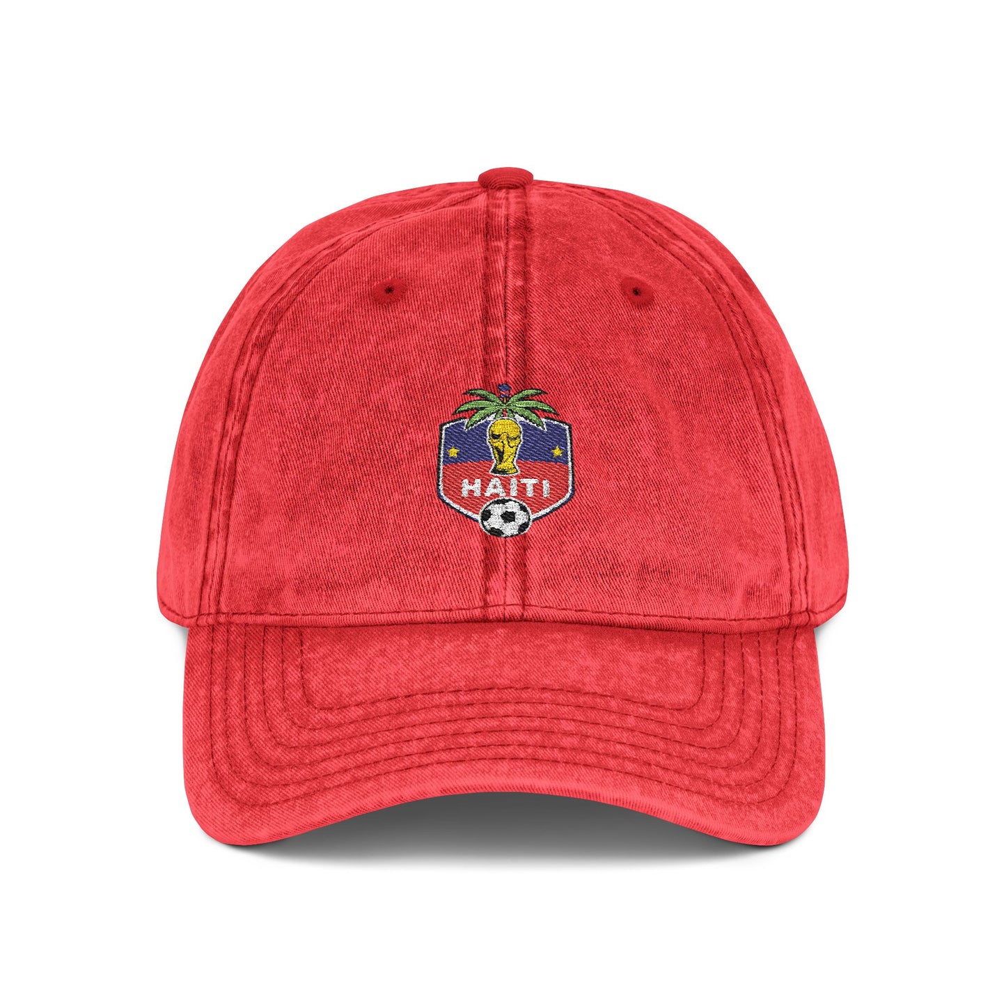 Embroidered Haiti World Cup Vintage Cap 1804