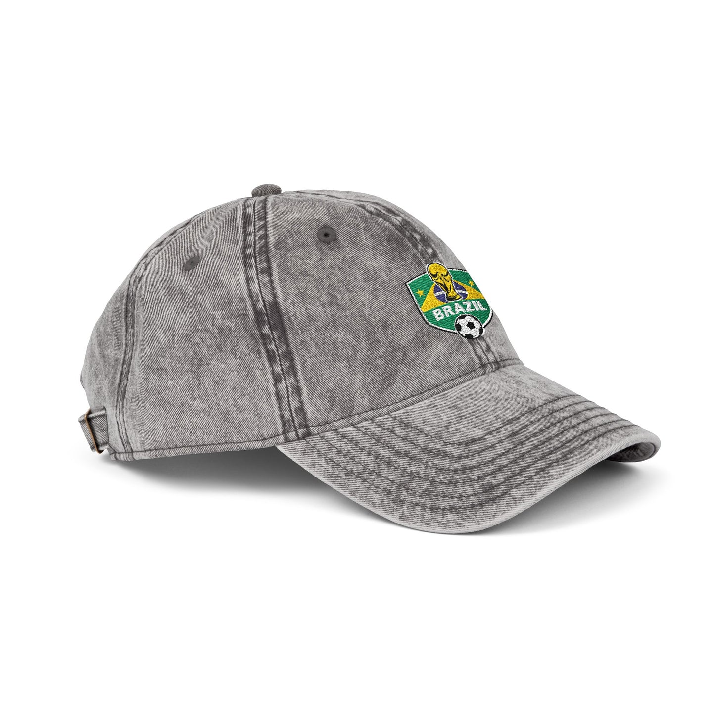 Embroidered Brazil World Cup Vintage Cap
