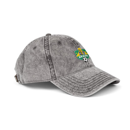 Embroidered Brazil World Cup Vintage Cap