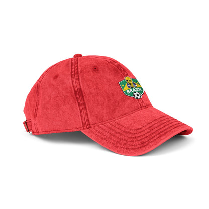 Embroidered Brazil World Cup Vintage Cap