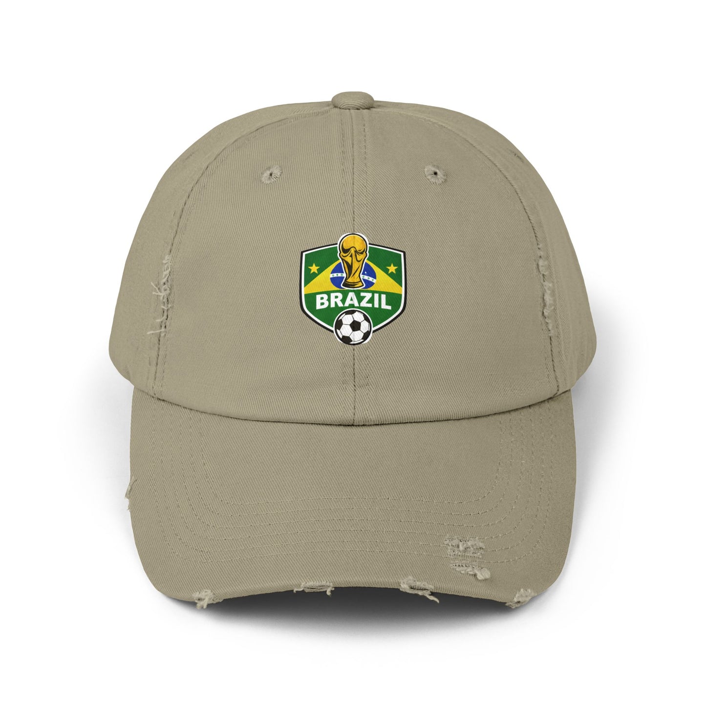 Brazil World Cup Distressed Cap