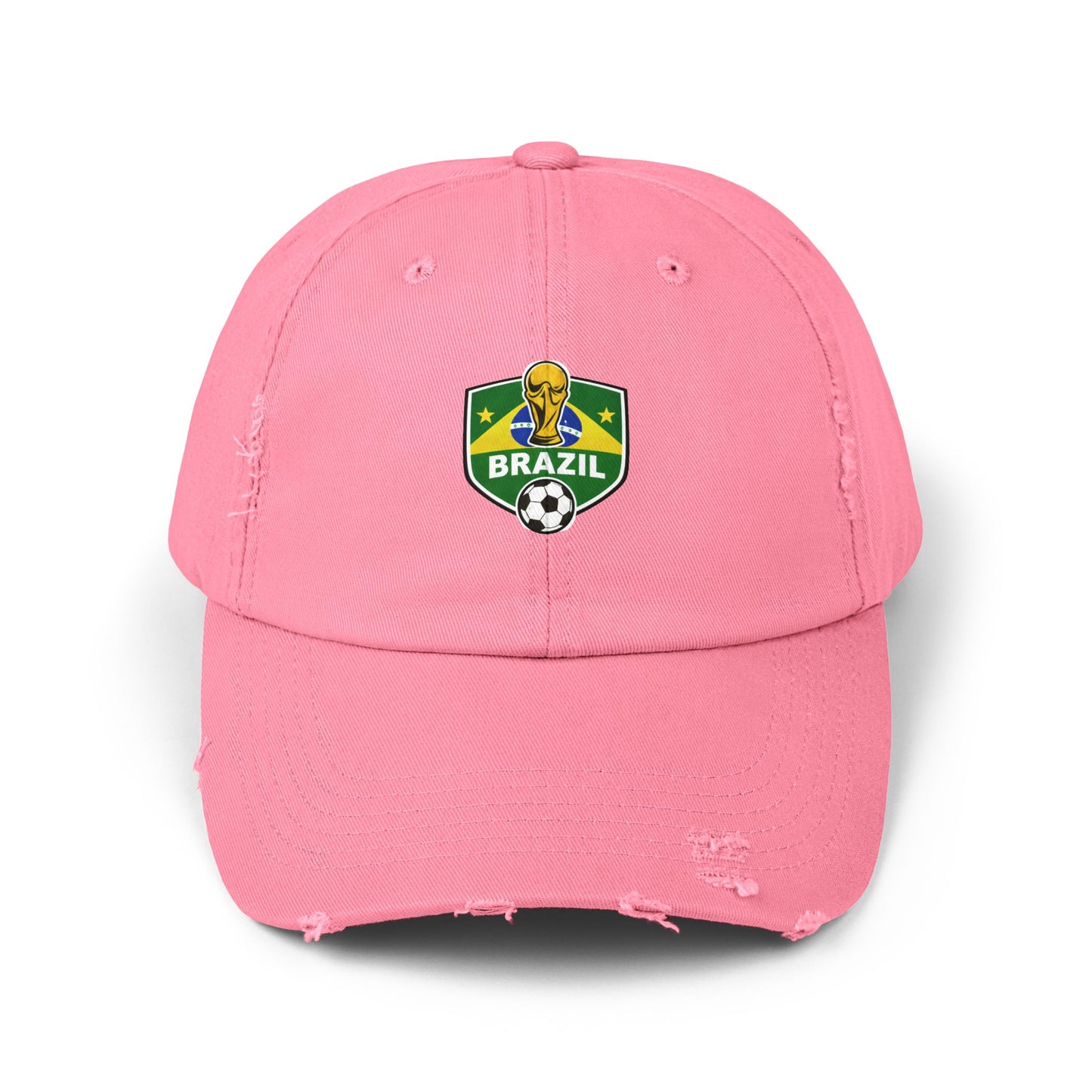 Brazil World Cup Distressed Cap