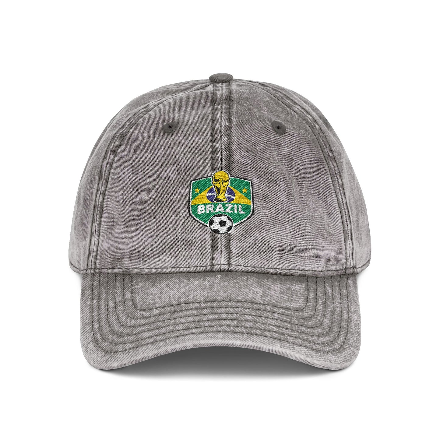 Embroidered Brazil World Cup Vintage Cap