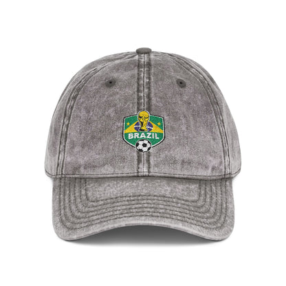 Embroidered Brazil World Cup Vintage Cap